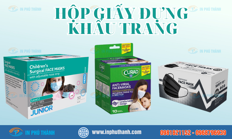 Hộp giấy đựng khẩu trang