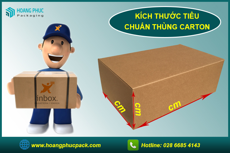 Kích thước thùng carton tiêu chuẩn