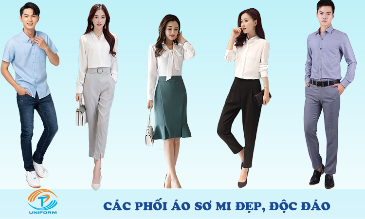 Những cách phối áo sơ mi 