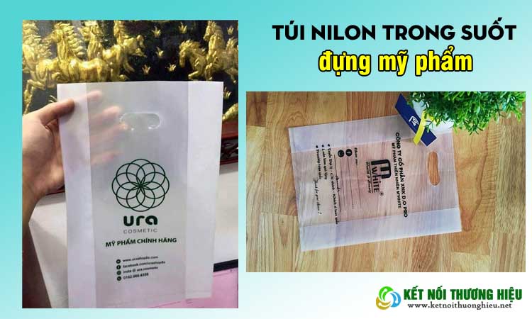 Túi nilon trong suốt đựng mỹ phẩm