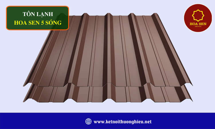 Tôn lạnh Hoa Sen 5 sóng 
