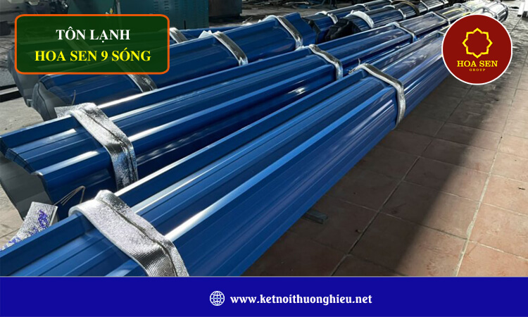 Tôn lạnh Hoa Sen 9 sóng