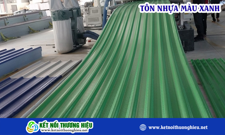 Tôn nhựa màu xanh